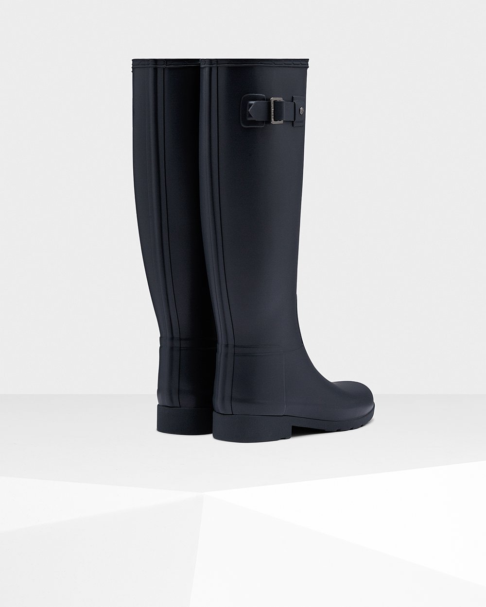 Botas de Lluvia Altas Hunter Mujer - Refined Slim Fit - Azul Marino - FRIPGBK-50